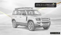 Matelas pliable en mousse pour voiture - SPACEBED® pour Land Rover Defender 110