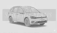 SPACEBED® - Mousse pour lit de voiture pour VW Golf Variant 5.