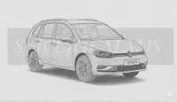 SPACEBED® - lit pour voiture - VW Golf Variant 6.