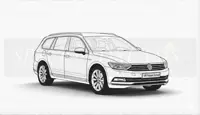 Matelas pliable en mousse pour voiture - SPACEBED® pour VW Passat